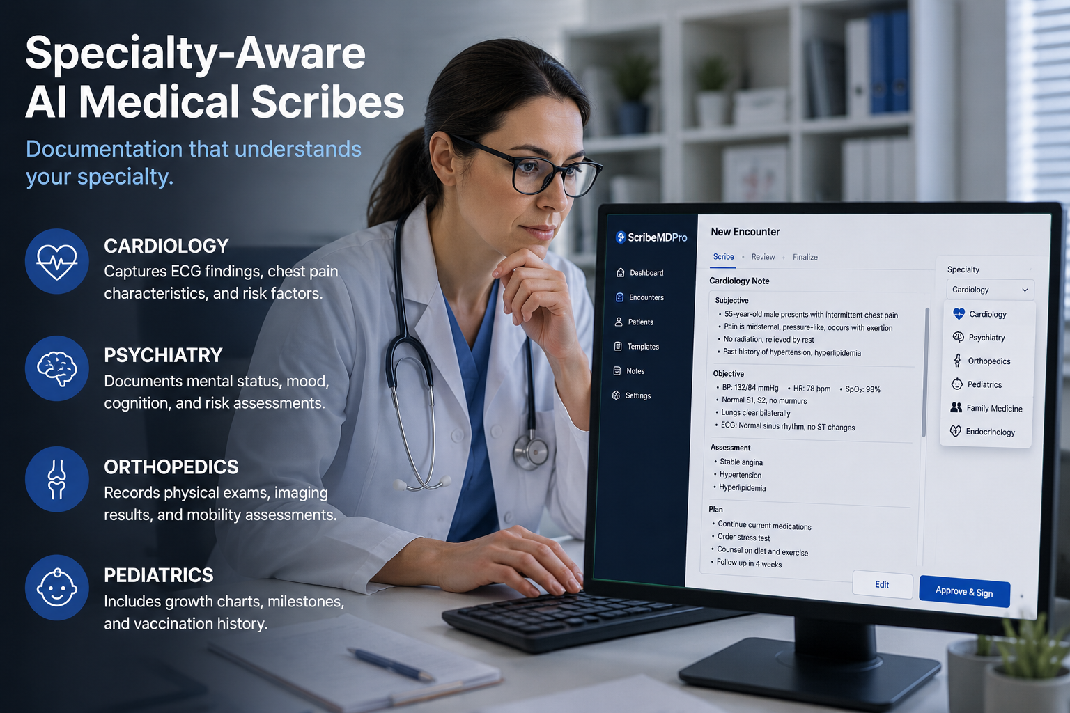 Why Specialty-Aware AI Medical Scribes Are the Future of Clinical Documentation