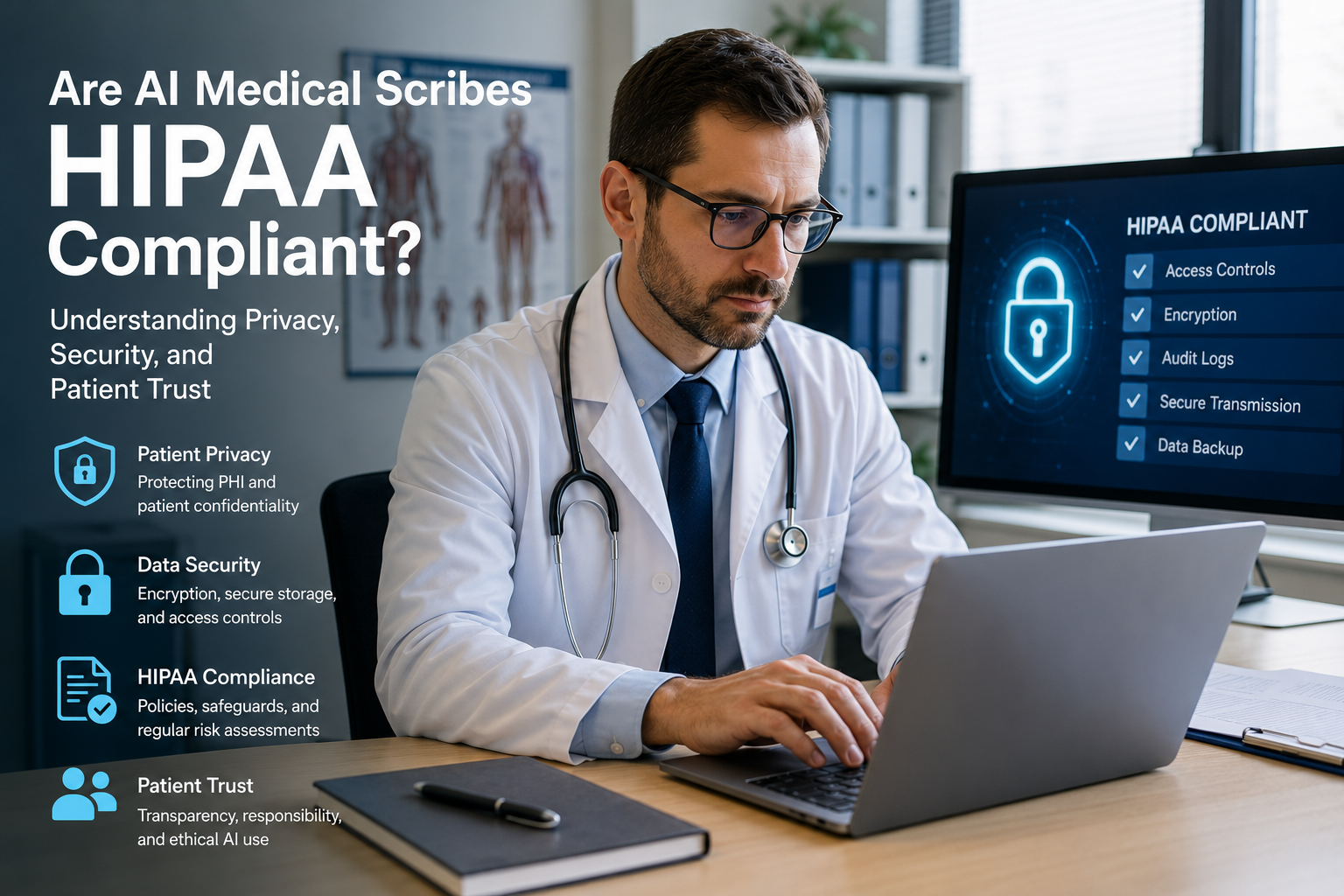 Are AI Medical Scribes HIPAA Compliant? Understanding Privacy, Security, and Patient Trust