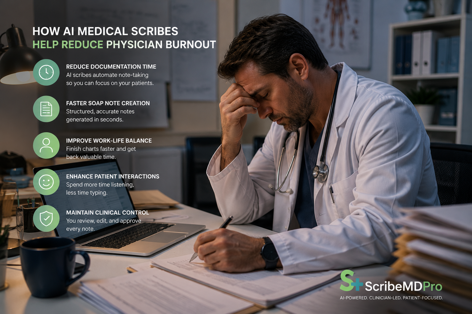 How AI Medical Scribes Help Reduce Physician Burnout