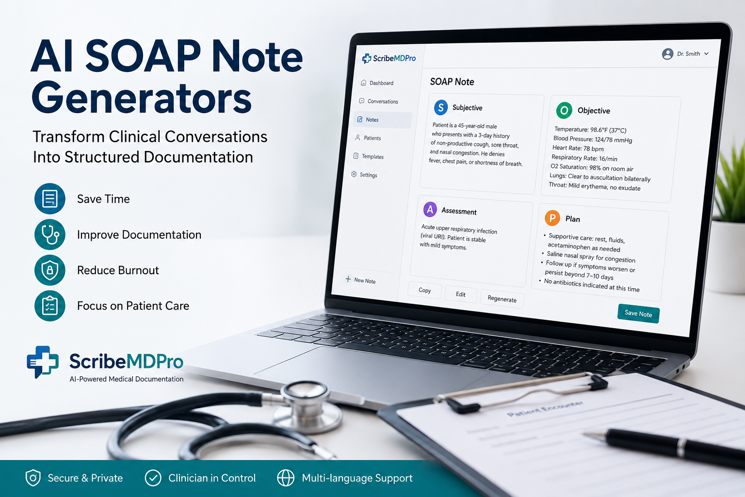 AI SOAP Note Generators: How AI Can Transform Clinical Conversations Into Structured Documentation